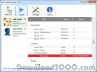 Social Monitor screenshot